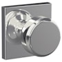 Schlage Custom Bowery Passage & Privacy Door Knob Set with Collins Trim Bright Chrome
