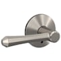 Schlage Custom Dempsey Passage & Privacy Door Lever Set with Kinsler Trim Satin Nickel