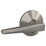 Schlage Custom Eller Passage & Privacy Door Lever Set with Kinsler Trim Satin Nickel