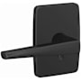 Schlage Custom Eller Passage or Privacy Door Lever Set with Greene Trim Matte Black