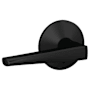 Schlage Custom Eller Passage & Privacy Door Lever Set with Kinsler Trim Matte Black