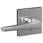 Schlage Custom Eller Passage & Privacy Door Lever Set with Collins Trim Bright Chrome