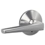 Schlage Custom Eller Passage & Privacy Door Lever Set with Kinsler Trim Bright Chrome