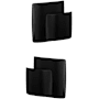 Schlage Custom Ganton Passage & Privacy Door Knob Set with Dalton Trim Matte Black