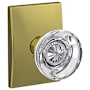 Schlage Custom Hobson Passage & Privacy Door Knob Set with Century Trim Satin Brass