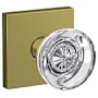 Schlage Custom Hobson Passage & Privacy Door Knob Set with Collins Trim Satin Brass
