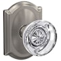 Schlage Custom Hobson Passage & Privacy Door Knob Set with Camelot Trim Satin Nickel