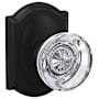 Schlage Custom Hobson Passage & Privacy Door Knob Set with Camelot Trim Matte Black