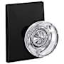 Schlage Custom Hobson Passage & Privacy Door Knob Set with Century Trim Matte Black