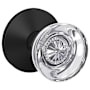 Schlage Custom Hobson Passage & Privacy Door Knob Set with Kinsler Trim Matte Black