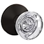 Schlage Custom Hobson Passage & Privacy Door Knob Set with Kinsler Trim Aged Bronze
