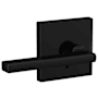 Schlage Custom Latitude Passage & Privacy Door Lever Set with Collins Trim Matte Black