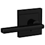 Schlage Custom Latitude Passage & Privacy Door Lever Set with Upland Trim Matte Black