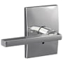 Schlage Custom Latitude Passage & Privacy Door Lever Set with Century Trim Bright Chrome
