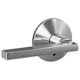 Schlage Custom Latitude Passage & Privacy Door Lever Set with Kinsler Trim Bright Chrome
