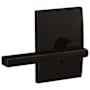 Schlage Custom Latitude Passage & Privacy Door Lever Set with Century Trim Aged Bronze