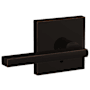 Schlage Custom Latitude Passage & Privacy Door Lever Set with Collins Trim Aged Bronze