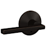Schlage Custom Latitude Passage & Privacy Door Lever Set with Kinsler Trim Aged Bronze