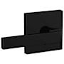 Schlage Custom Northbrook Passage & Privacy Door Lever Set with Collins Trim Matte Black