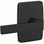Schlage Custom Northbrook Passage or Privacy Door Lever Set with Greene Trim Matte Black