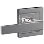 Schlage Custom Northbrook Passage & Privacy Door Lever Set with Upland Trim Bright Chrome