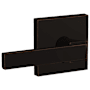 Schlage Custom Northbrook Passage & Privacy Door Lever Set with Collins Trim Aged Bronze
