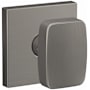 Schlage Custom Nixon Passage or Privacy Door Knob Set with Collins Trim Satin Nickel