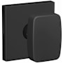 Schlage Custom Nixon Passage or Privacy Door Knob Set with Collins Trim Matte Black