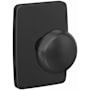 Schlage Custom Plymouth Passage or Privacy Door Knob Set with Greene Trim Matte Black