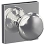 Schlage Custom Plymouth Passage & Privacy Door Knob Set with Collins Trim Bright Chrome