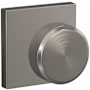 Schlage Custom Swanson Passage or Privacy Door Knob Set with Collins Trim Satin Nickel