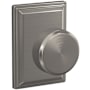 Schlage Custom Swanson Passage or Privacy Door Knob Set with Grandville Trim Satin Nickel