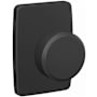 Schlage Custom Swanson Passage or Privacy Door Knob Set with Greene Trim Matte Black