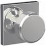 Schlage Custom Swanson Passage or Privacy Door Knob Set with Collins Trim Bright Chrome