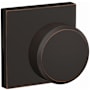 Schlage Custom Swanson Passage or Privacy Door Knob Set with Collins Trim Aged Bronze