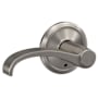Schlage Custom Whitney Passage & Privacy Door Lever Set with Alden Trim Satin Nickel