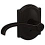 Schlage Custom Whitney Passage & Privacy Door Lever Set with Camelot Trim Aged Bronze