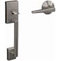Schlage Custom Century Lower Handleset for Schlage Deadbolts with Interior Eller Lever and Kinsler Rose Satin Nickel