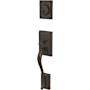 Schlage Custom Addison Keyed Entry Single Cylinder Sectional Handleset - Exterior Only Matte Black