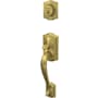 Schlage Custom Camelot Keyed Entry Single Cylinder Sectional Handleset - Exterior Only Satin Brass