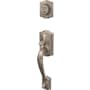 Schlage Custom Camelot Keyed Entry Single Cylinder Sectional Handleset - Exterior Only Satin Nickel