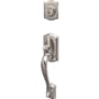 Schlage Custom Camelot Keyed Entry Single Cylinder Sectional Handleset - Exterior Only Bright Chrome