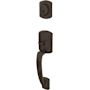 Schlage Custom Greenwich Single Cylinder Keyed Entry Sectional Handleset - Exterior Only Aged Bronze