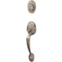 Schlage Custom Plymouth Keyed Entry Single Cylinder Sectional Handleset - Exterior Only Satin Nickel