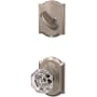 Schlage Custom Alexandria Single Cylinder Sectional Interior Pack with Camelot Rose Satin Nickel