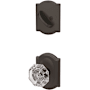 Schlage Custom Alexandria Single Cylinder Sectional Interior Pack with Camelot Rose Matte Black