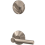 Schlage Custom Broadway Single Cylinder Sectional Interior Pack with Kinsler Rose - Exterior Handleset Sold Separately Satin Nickel