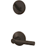 Schlage Custom Broadway Single Cylinder Sectional Interior Pack with Kinsler Rose - Exterior Handleset Sold Separately Aged Bronze