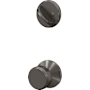 Schlage Custom Bowery Single Cylinder Sectional Interior Pack with Kinsler Rose Black Stainless