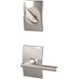 Schlage Custom Latitude Single Cylinder Sectional Interior Pack with Century Rose Bright Chrome